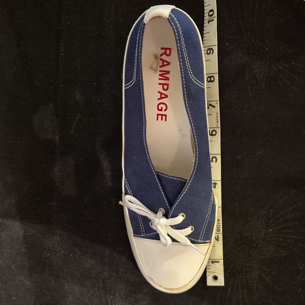 Vintage rampage denim sneaker kitten heel shoes sandal 90s y2k womens 8 - Picture 11 of 11